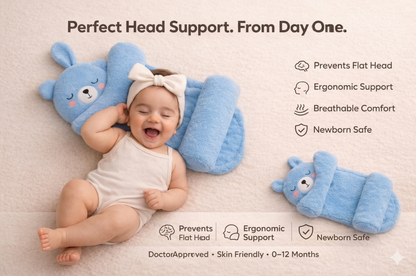 Baby Shaping Head Support Pillow - Assorted Colour
