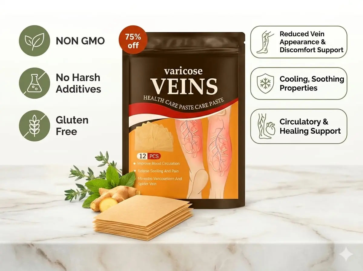 South Moon™ Spider & Varicose Vein Patches | Natural Herbal Therapy for Swelling, Fatigue & Vein Health